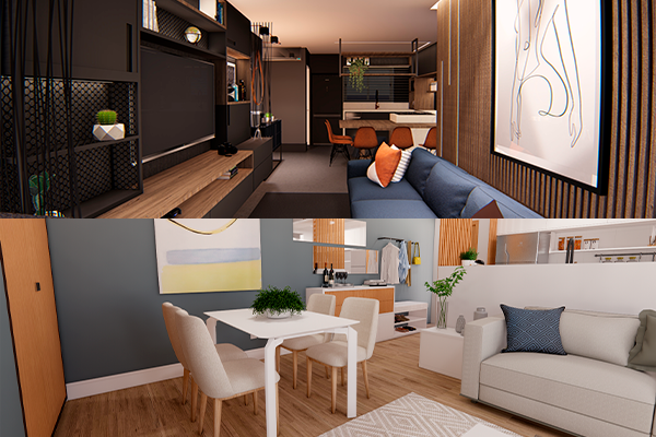 Como projetar ambientes de apartamentos para diferentes estilos de moradores