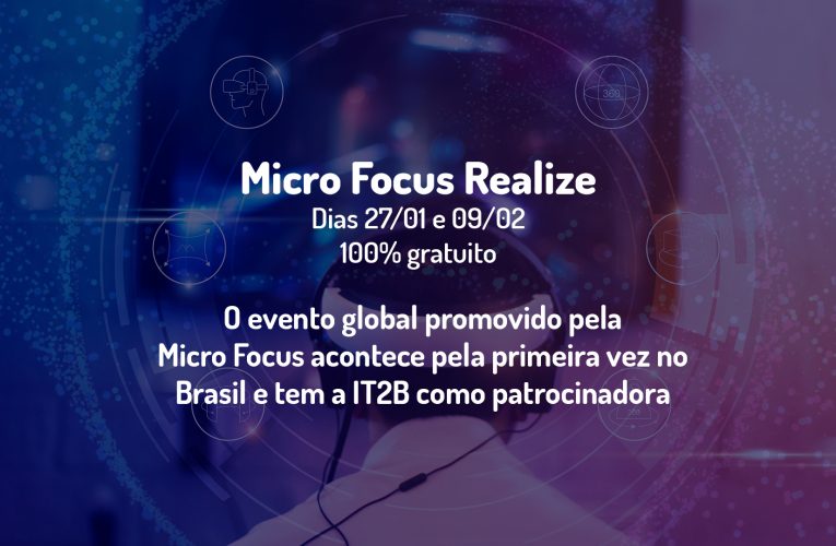 Micro Focus Realize acontece nos dias 27 de janeiro e 09 de fevereiro em formato on-line e com inscrições gratuitas