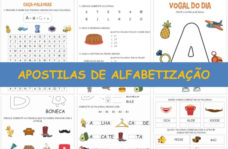 Apostilas de alfabetização são alternativa para pais e professores