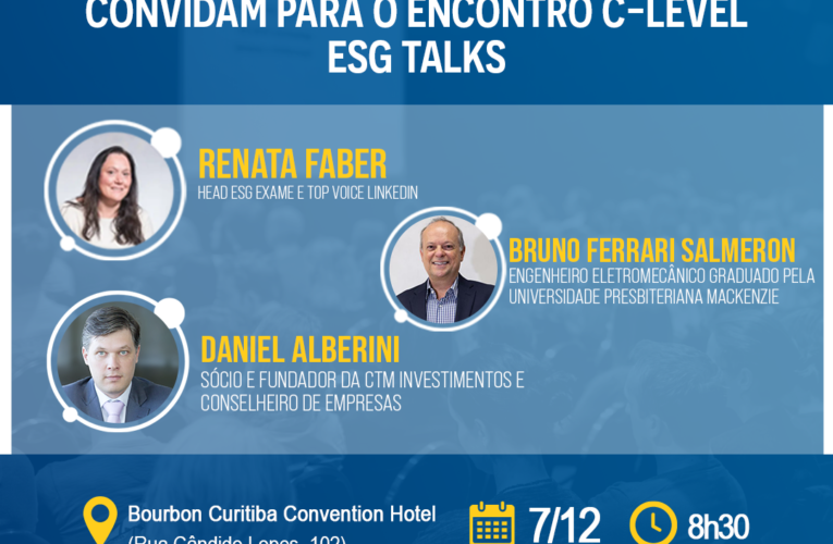 Evento “ESG Talks” e novos caminhos para pensar a governança nas organizações