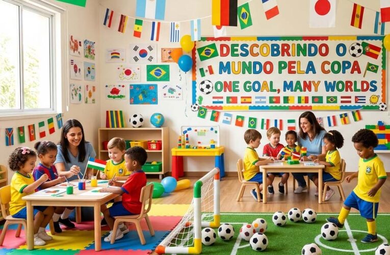 Projeto pedagógico usa Copa do Mundo para ampliar o aprendizado na Educação Infantil